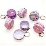 Tin can keychain in square and rectangle Design random only Shape you can choose pack of 12
