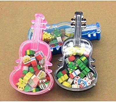 Cute return gift option New arrival Mini erasers in a guitar