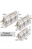 Set of 3 travel pouches with 9 zips Available in 2 prints  Burberry Embroidered Set of 3