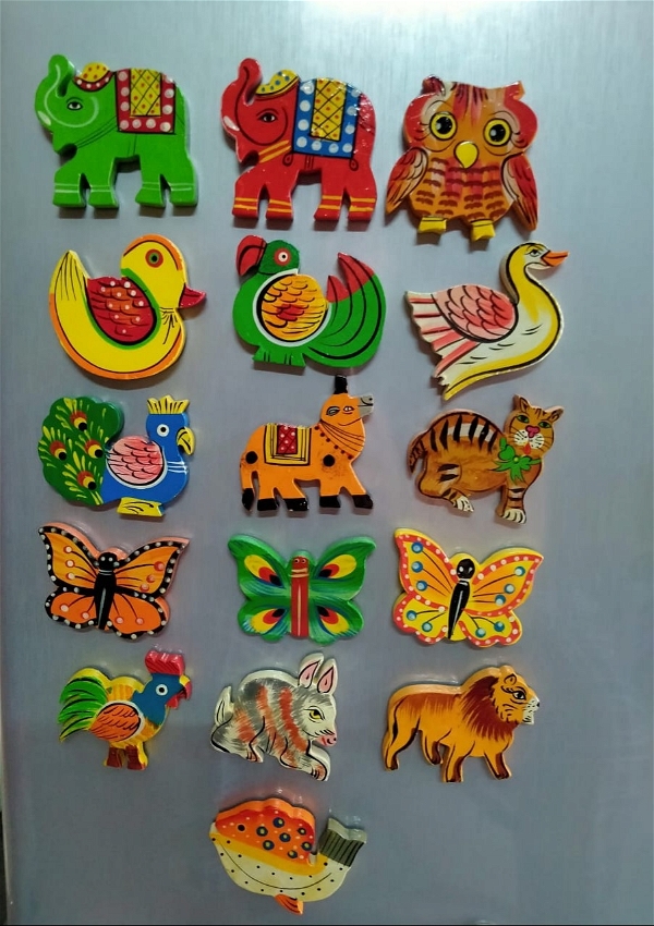 New wooden fridge magnet available pack of 2