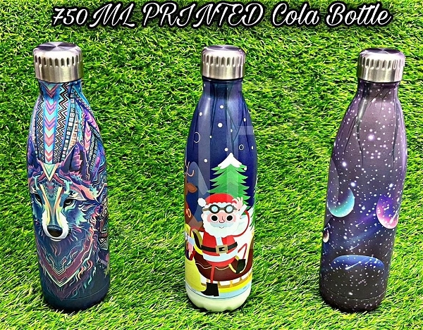 Double Wall Printed Insulated Water bottles Capacity 750 Ml