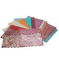 Brocade flap single saree covers Random colors Pack of 12