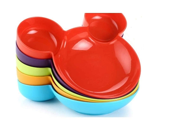 Homeoculture Plastic Bowl Plates - Set of 12 - 0.5