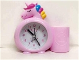 Homeoculture Plastic Unicorn Table Alarm Clock (Multicolour) - 0.5