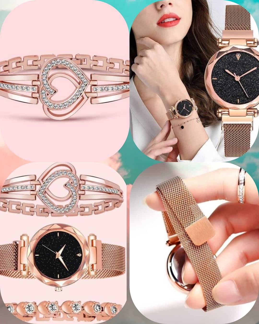 JESSICA CARLYLE Ladies Watch and Bracelet Set Silver India  Ubuy