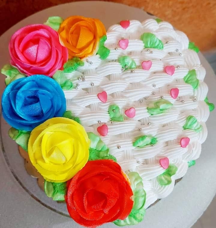 Flower basket cake | Flower basket cake, Cake designs birthday, Cake  decorating frosting