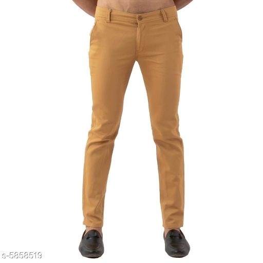 Men Designer Slim Fit Cotton Pant