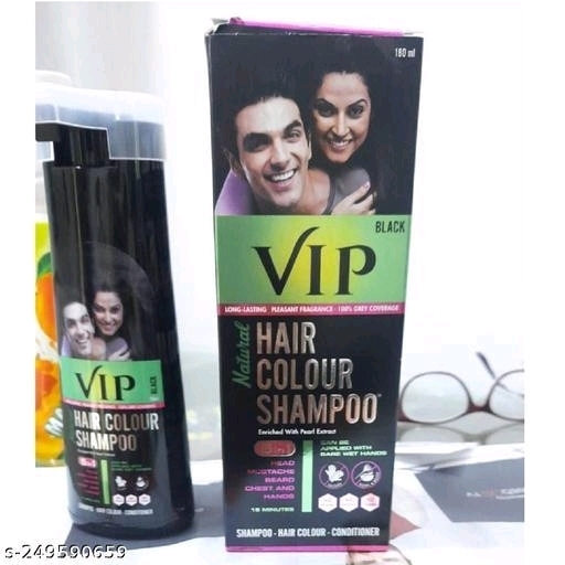 Indica Hair Color Shampoo Black for Parlour