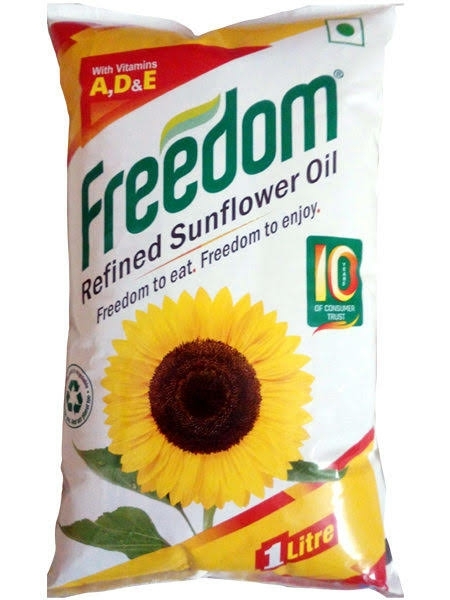 Freedom Sunflower Oil - ఫ్రీడమ్ సుంఫ్లవర్ ఆయిల్ - 1 lt