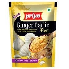 Priya Ginger Garlic Paste - ప్రియ అల్లం వెల్లుల్లి పేస్ట్ - 100g