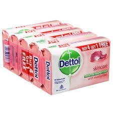 Dettol Skin Care Soap - డెట్టోల్ స్కిన్ కేర్ సబ్బు - 75g×4=300g set