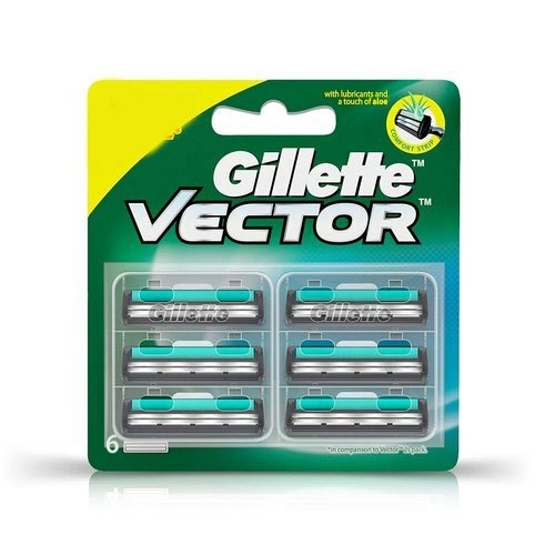 Gillette Vector Blades - జిల్లేట్ వెక్టర్ బ్లేడ్స్  - 6s