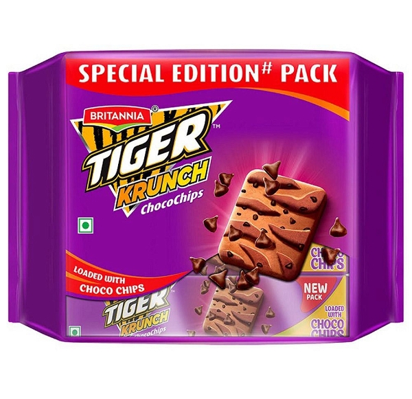 Britannia Tiger Krunch Chocochips Biscuits Combo Pack 400 g