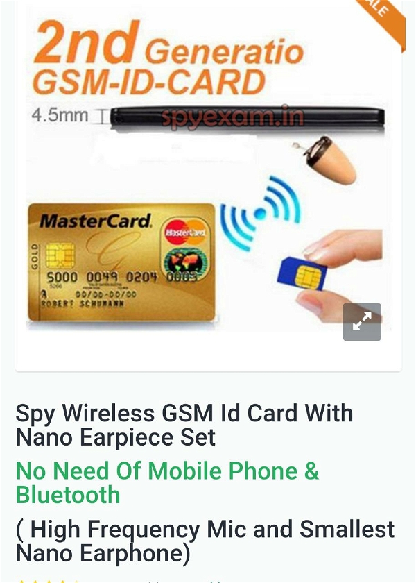 Spy Deals Spy GSM Master Card  Earpiece - Gsm master card, earpiece, cell, usb charger, working on network, no need of cell phone and bluetooth, Buyer will be Responsible for any ILLEGAL use of  SPY GADGETS, Misusing these device is punishable, Black