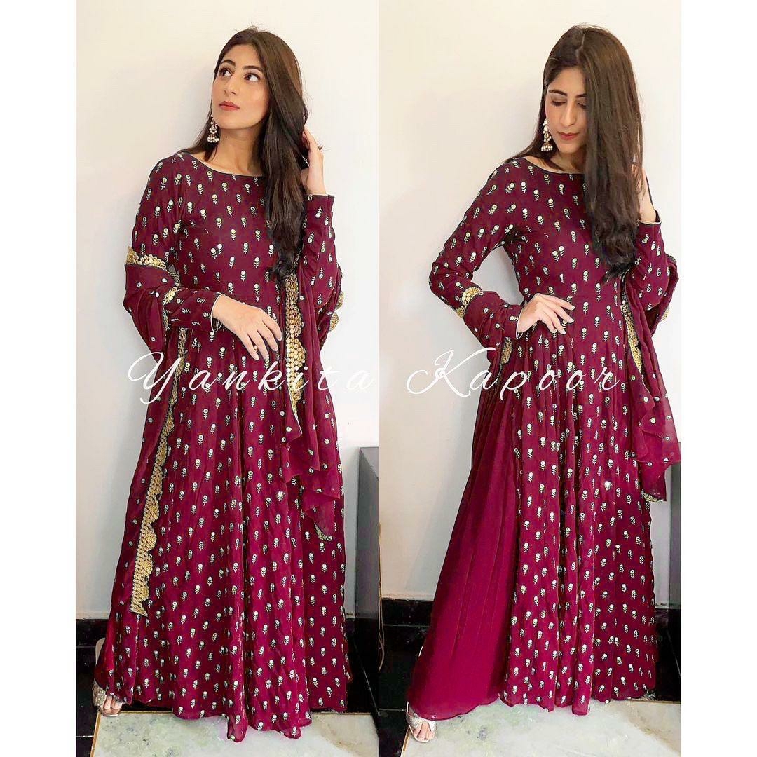 2020 Latest Frock Suit Design With Loose Plazo  Printed Punjabi Frock Suit  Palazzo Design Ideas  YouTube
