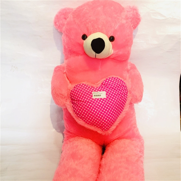 5ft Pink teddy 12895