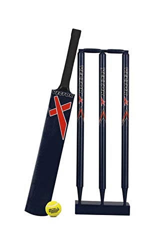 Vector wooden cricket set 4 blue 11507
