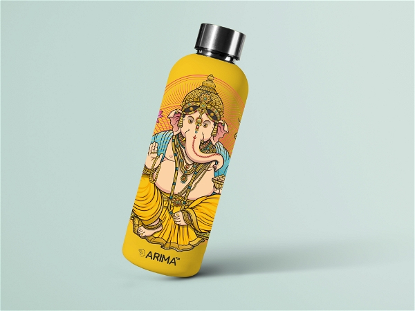 ARIMA 980ml Arima UV & 3D Printed - Lord Ganesh Blessing - 980 ML, Yellow, https://youtu.be/Dgdem09WjXg, 0.32