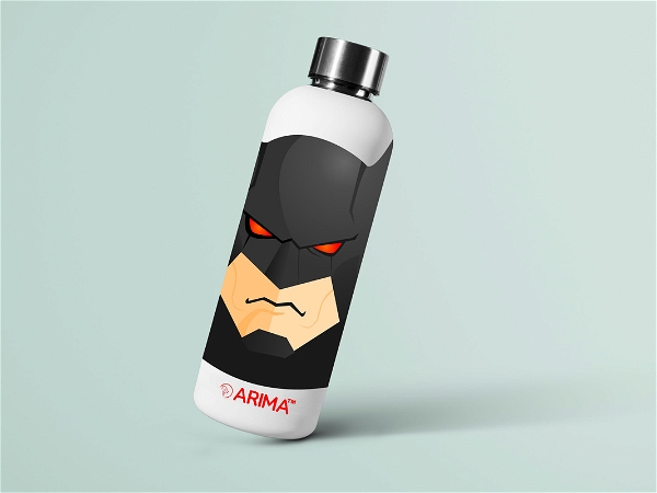 ARIMA 980ml Arima UV & 3D Printed - Batman Face - White - WHITE, https://youtu.be/Dgdem09WjXg, 0.32