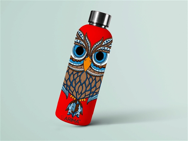 ARIMA 980ml Arima UV & 3D Printed - Owl - Red - RED, https://youtu.be/Dgdem09WjXg, 0.32