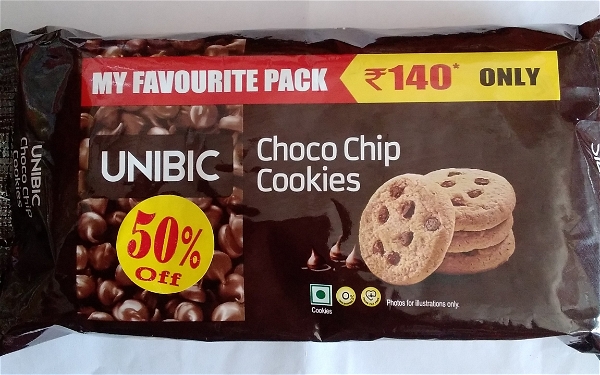 UNIBIC CHOCO CHIP COOKIES 300 G 50% OFF