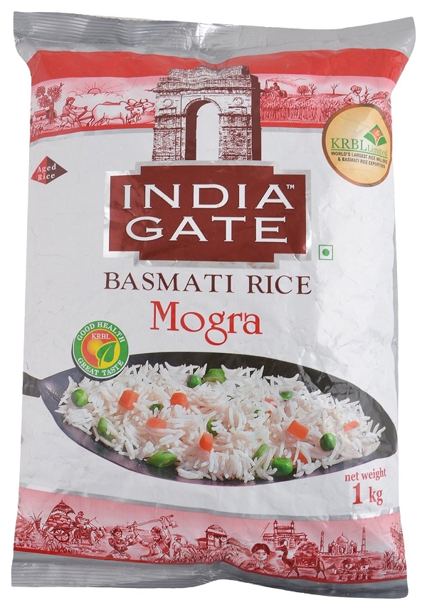 INDIA GATE BASMATI RICE MOGRA 1 KG
