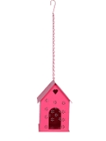 Hut Shape Bird House Pink