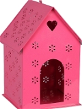 Hut Shape Bird House Pink