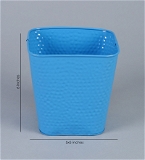 Set of Two Embossed Pot Blue - Blue