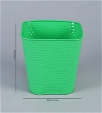 Set of Two Embossed Pot Green