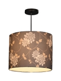 Golden Leaves Round Hanging Shade