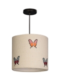 Embroided Butterflies Hanging Shade