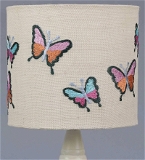 Butterfly on Jute Lamp