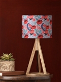 Red Roses Trio Wooden Lamp