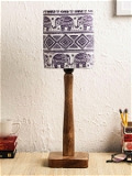 Warli Art Wooden Lamp